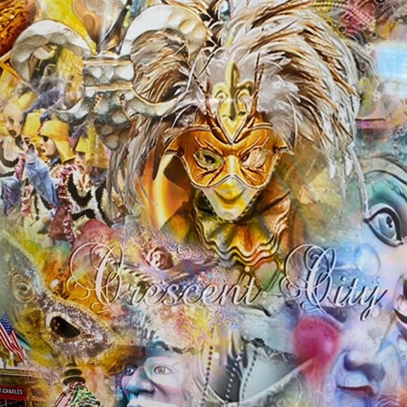 Raymond Mancini Crescent City New Orleans Art Print Signed 68/100 Mardi Gras - Picture 3 of 8